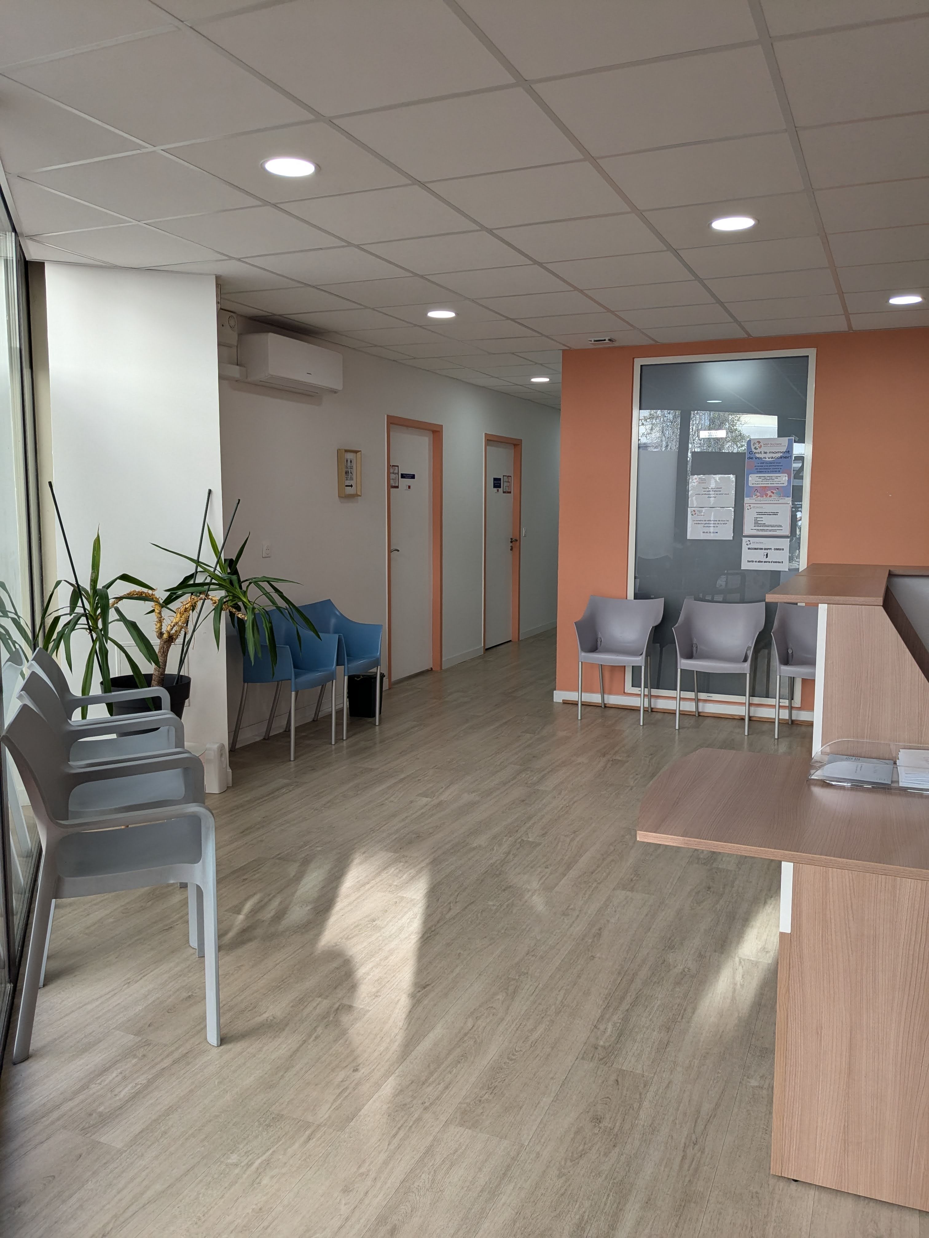 Hall d'accueil de la MSP Occitane